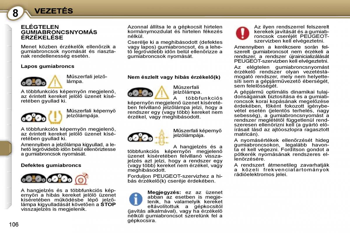 Peugeot 407 Kezelesi utmutato / page 119