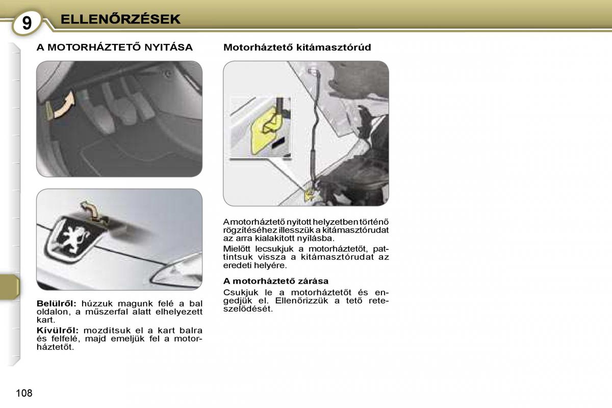 Peugeot 407 Kezelesi utmutato / page 120