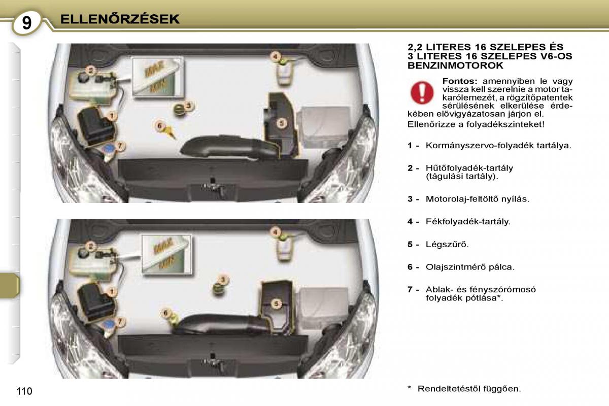 Peugeot 407 Kezelesi utmutato / page 122