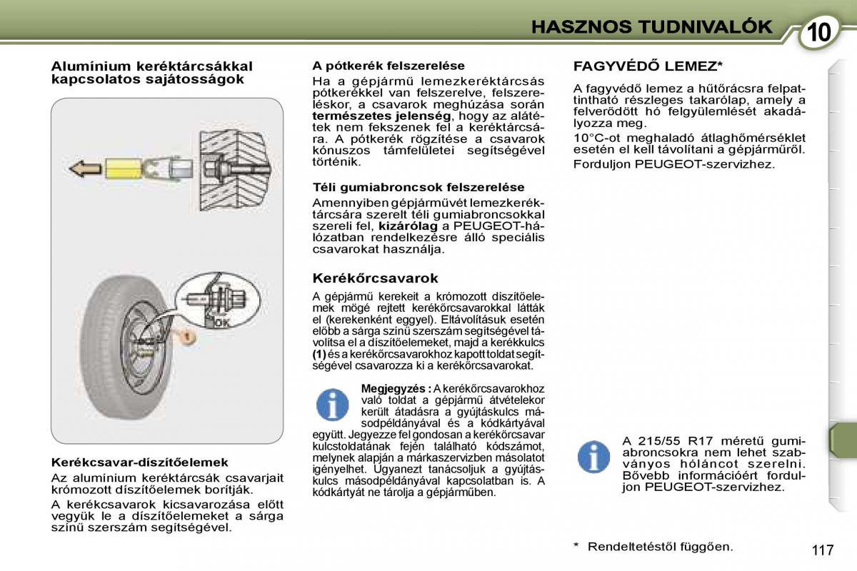 Peugeot 407 Kezelesi utmutato / page 129