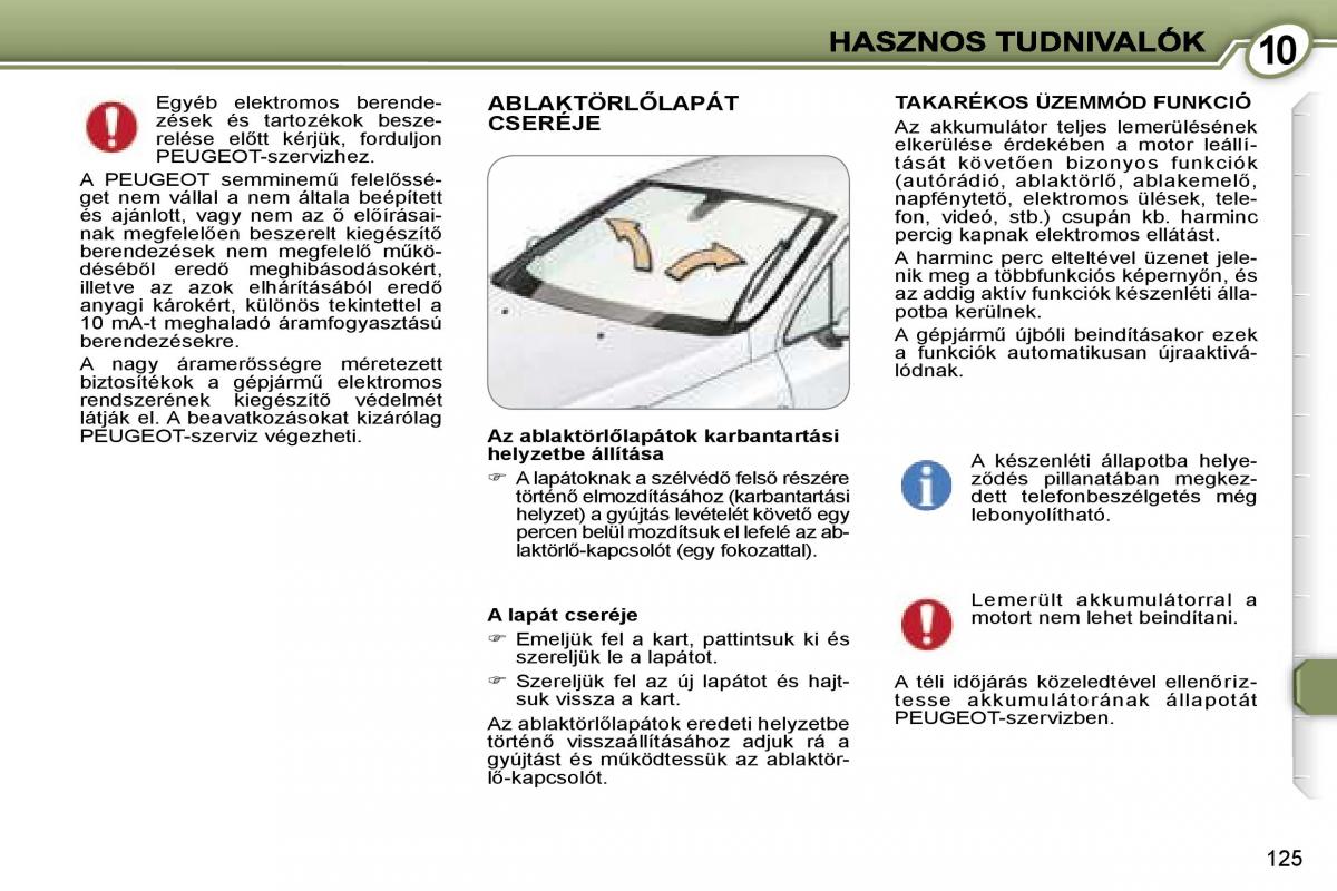 Peugeot 407 Kezelesi utmutato / page 139