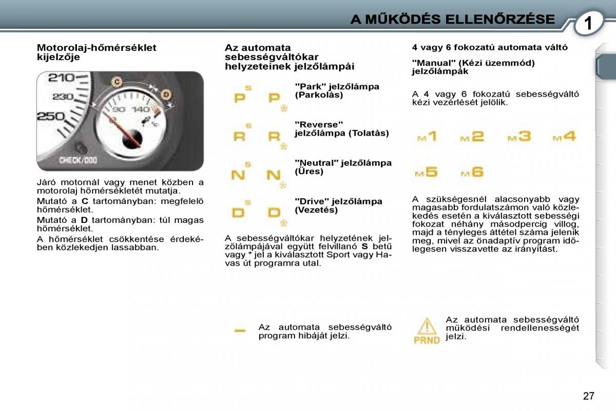 Peugeot 407 Kezelesi utmutato / page 25