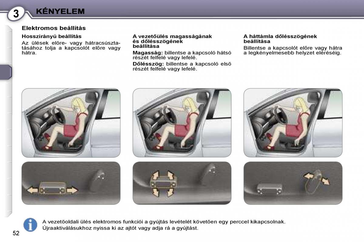 Peugeot 407 Kezelesi utmutato / page 51