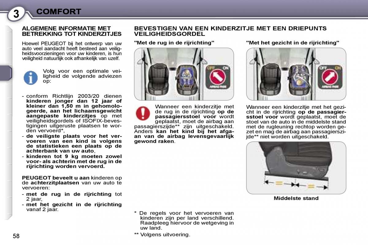 Peugeot 407 handleiding / page 57