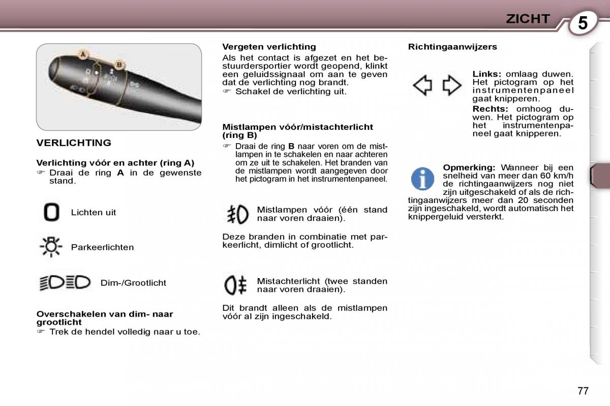 Peugeot 407 handleiding / page 81