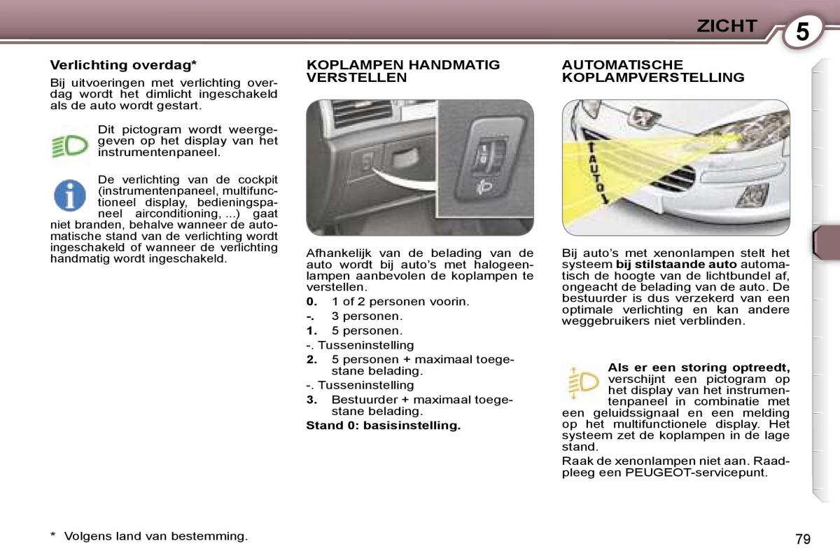 Peugeot 407 handleiding / page 84