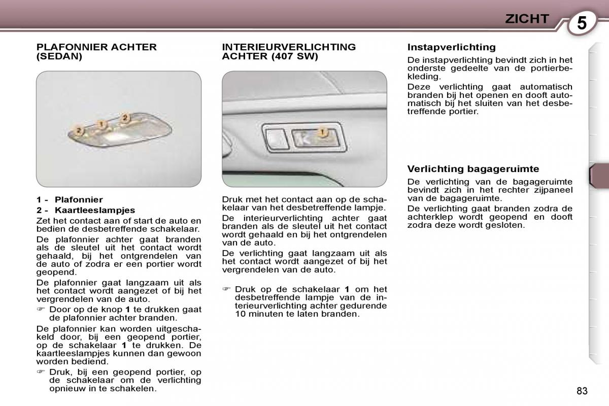 Peugeot 407 handleiding / page 92