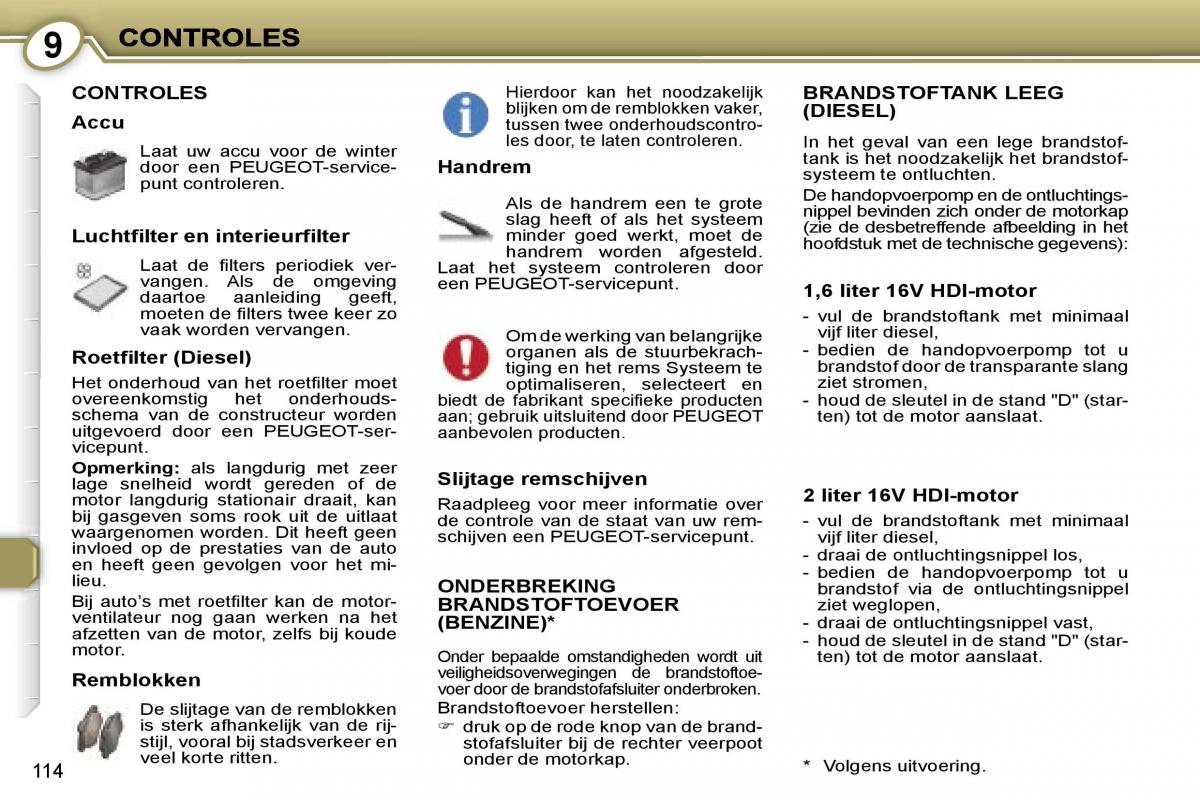 Peugeot 407 handleiding / page 126