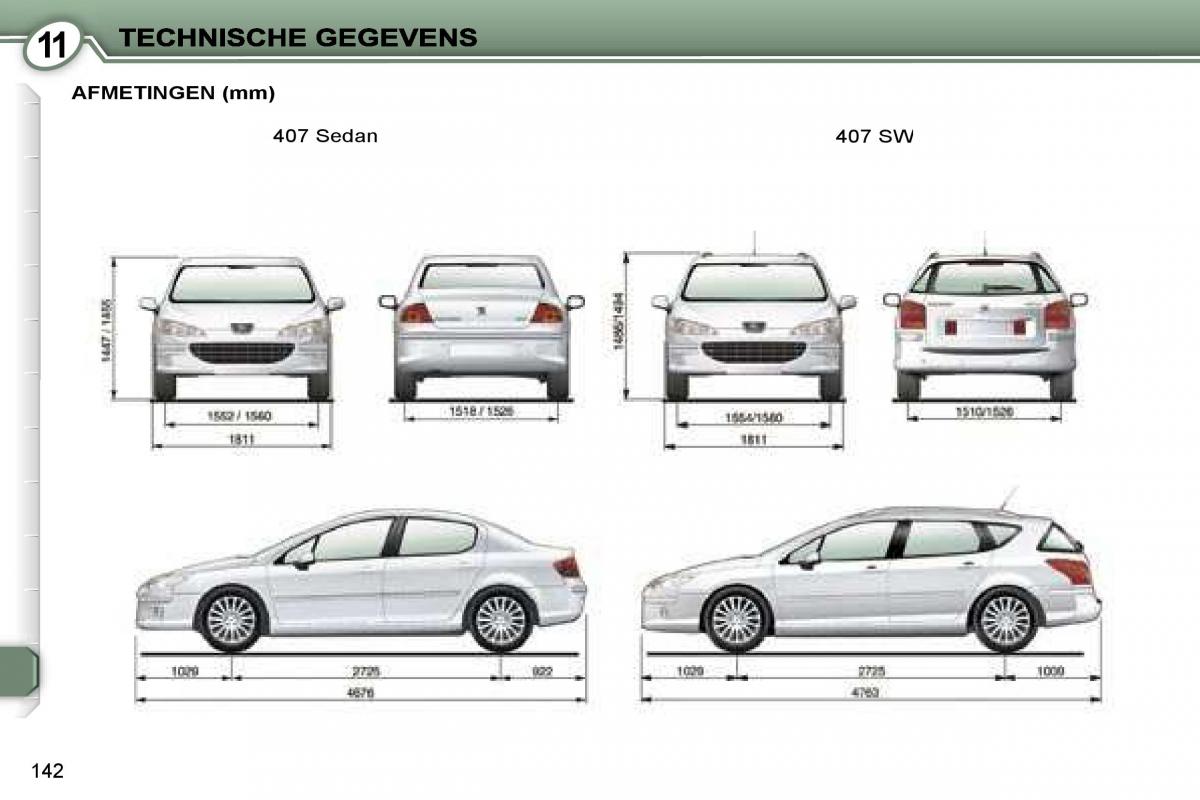 Peugeot 407 handleiding / page 159