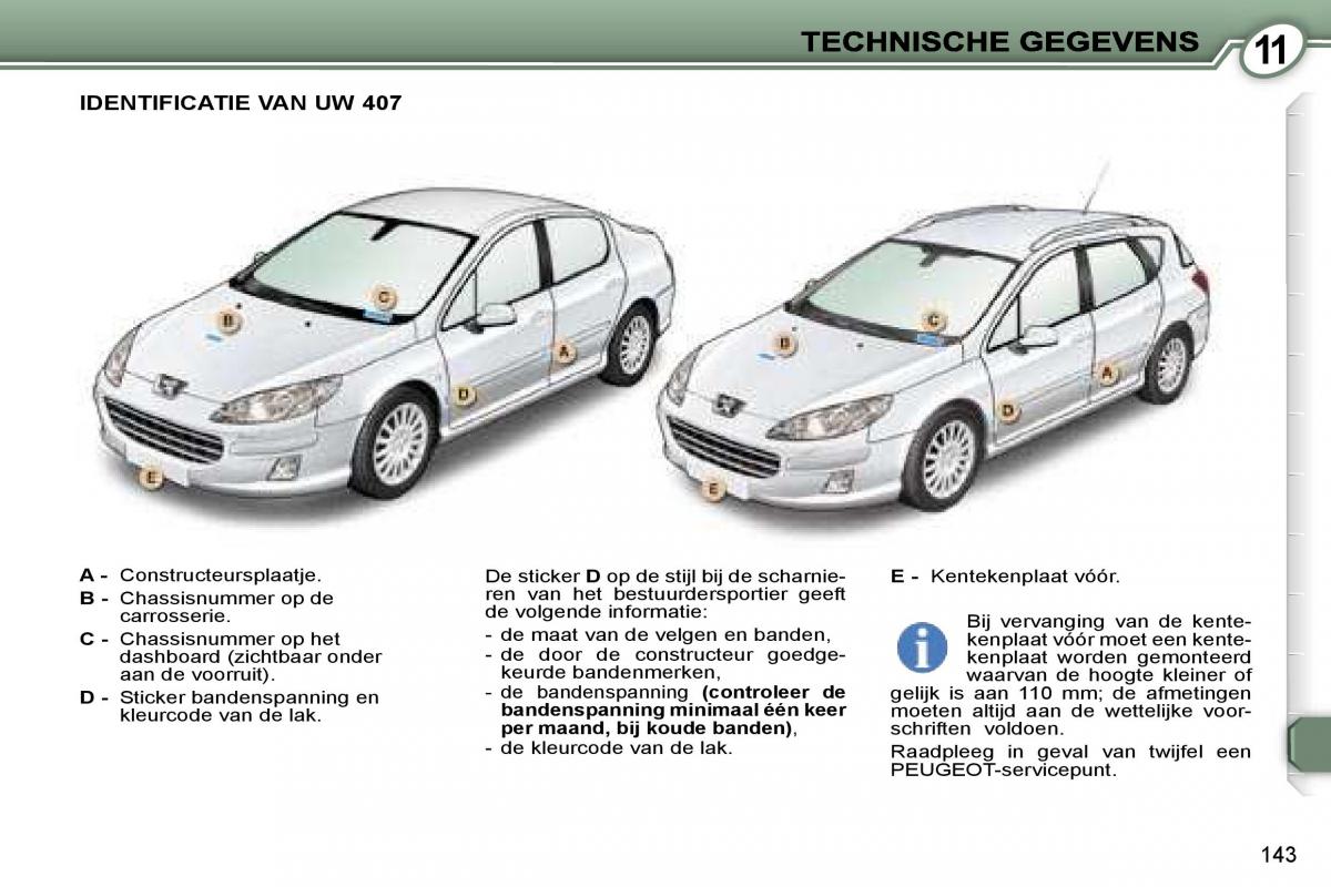 Peugeot 407 handleiding / page 160