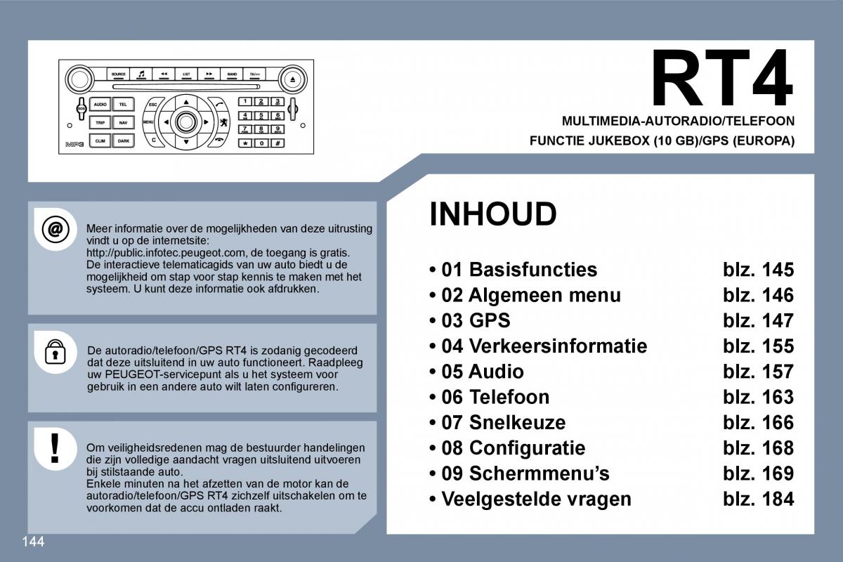 Peugeot 407 handleiding / page 161