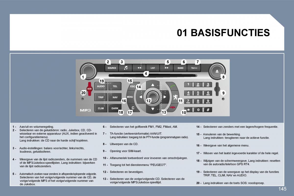 Peugeot 407 handleiding / page 162