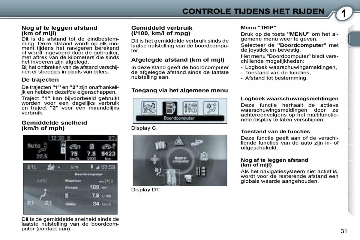 Peugeot 407 handleiding / page 30