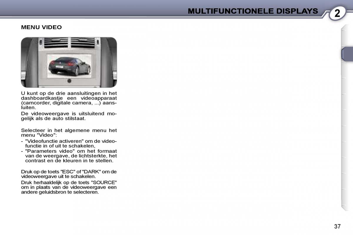 Peugeot 407 handleiding / page 36