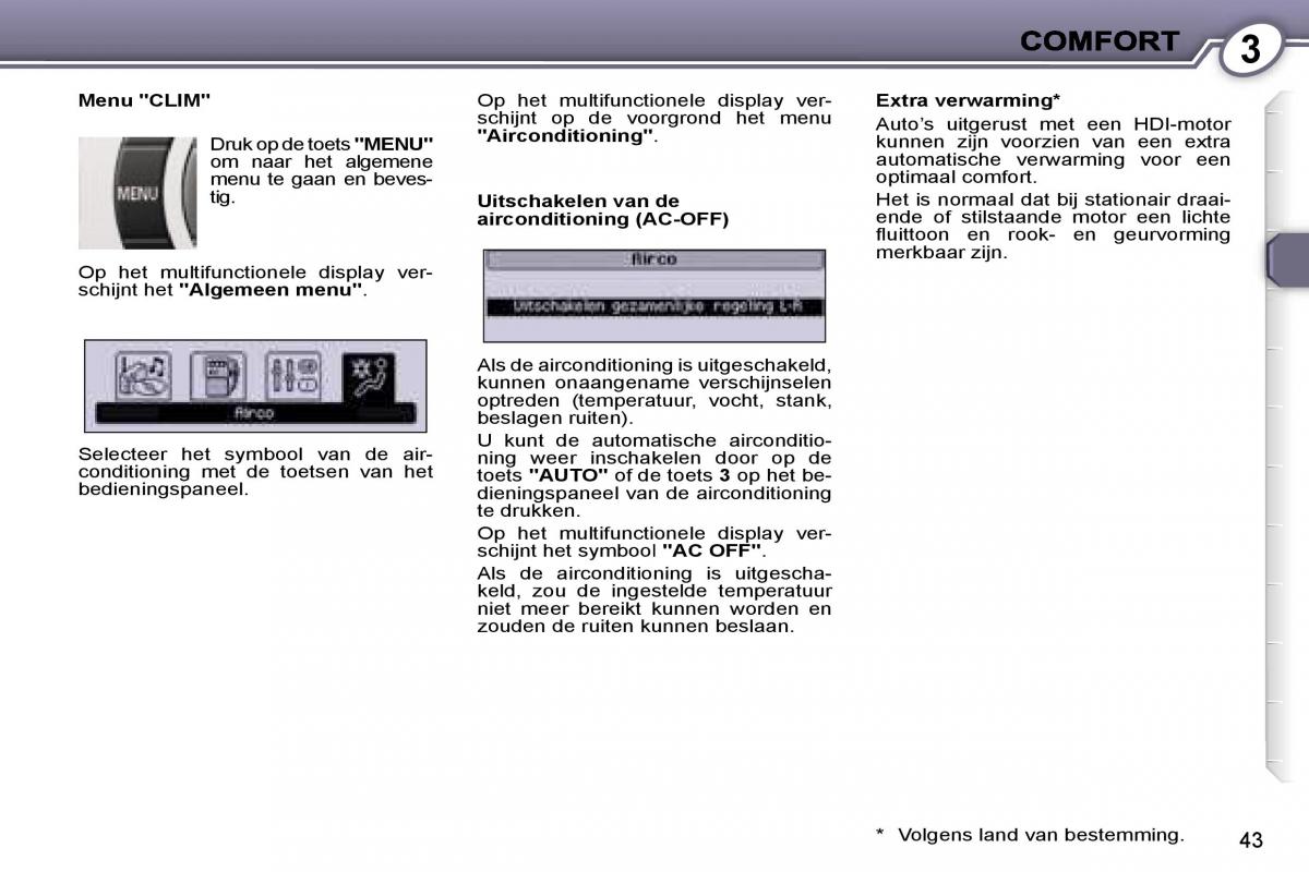 Peugeot 407 handleiding / page 42