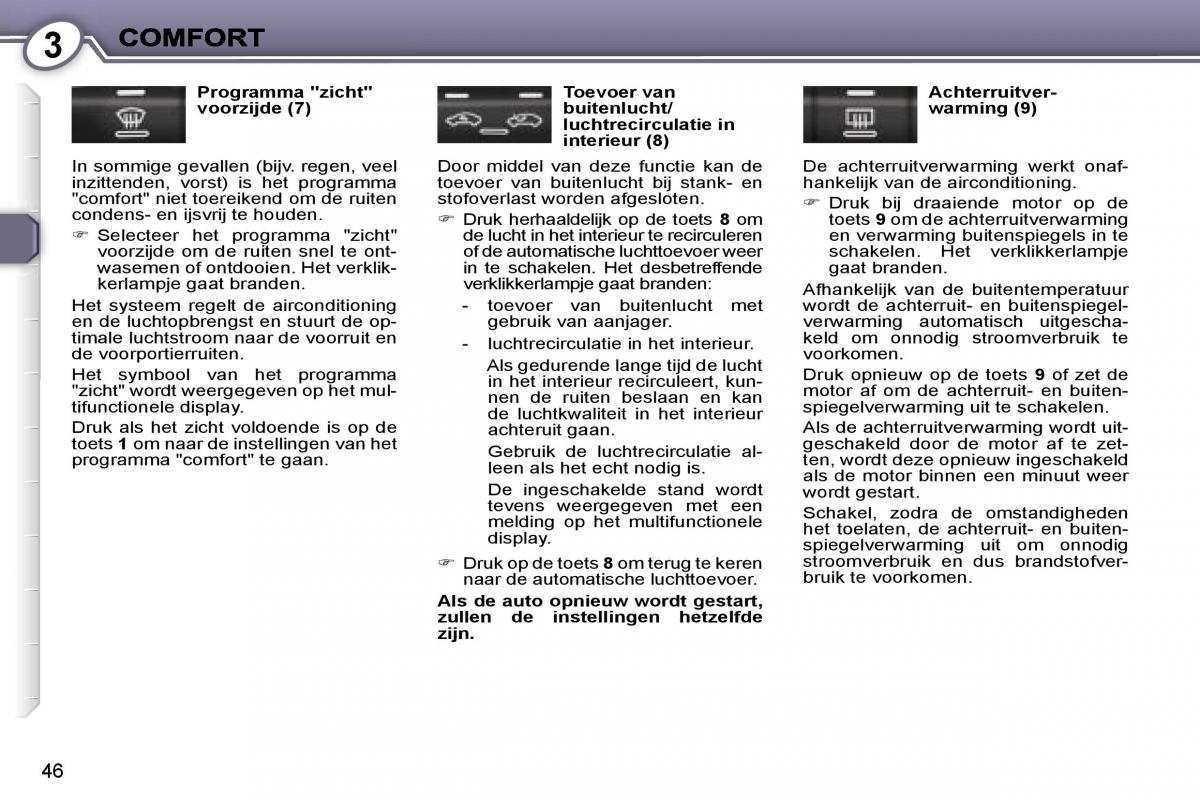 Peugeot 407 handleiding / page 45