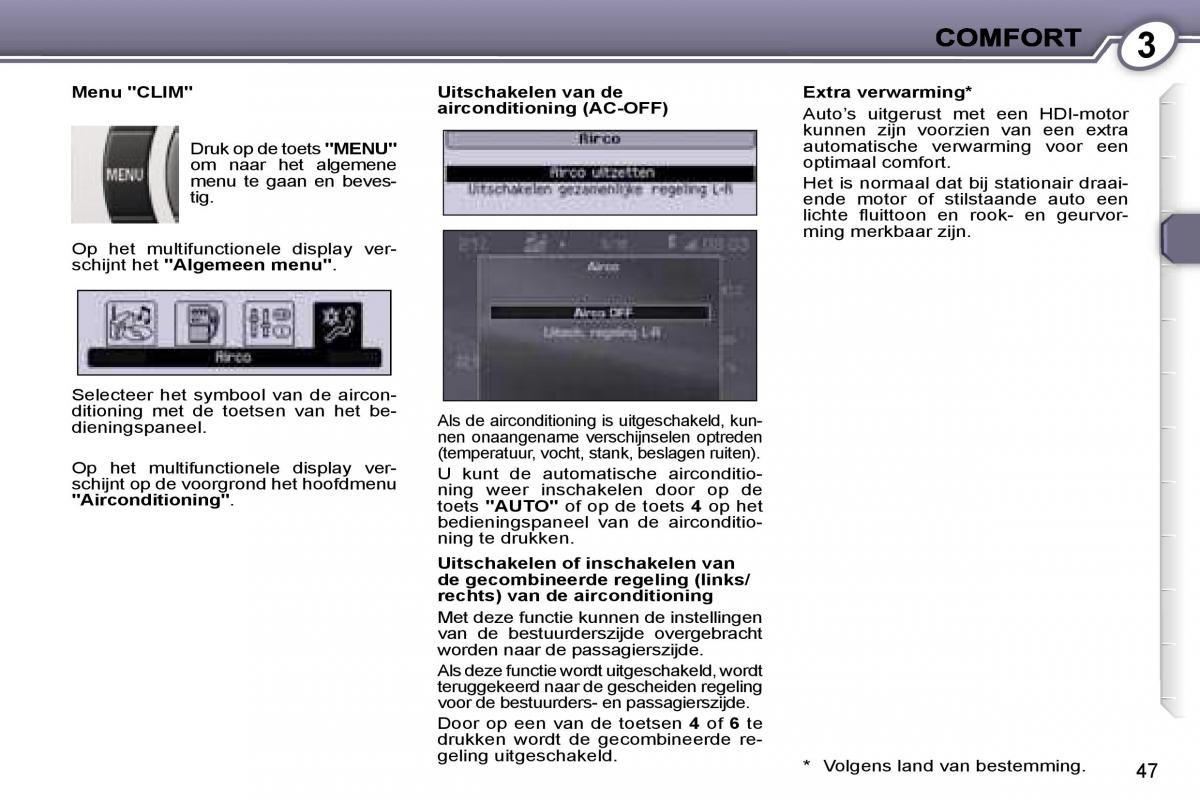 Peugeot 407 handleiding / page 46