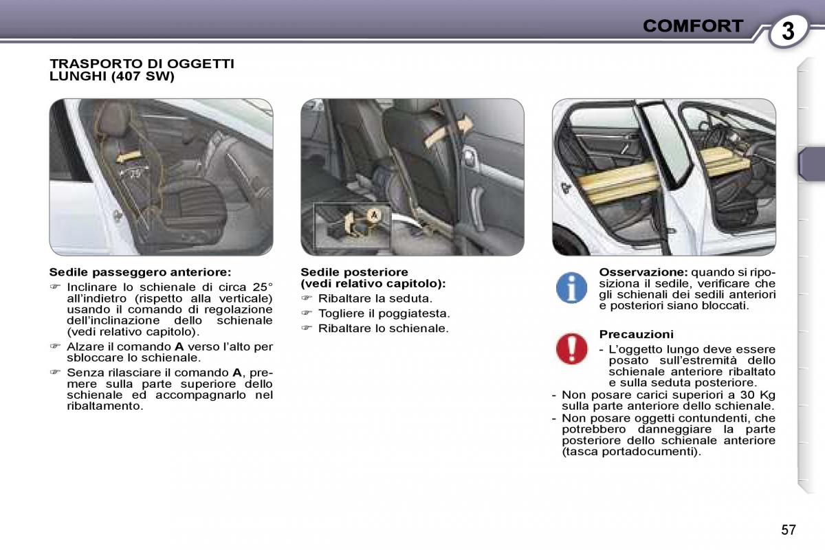 Peugeot 407 manuale del proprietario / page 55