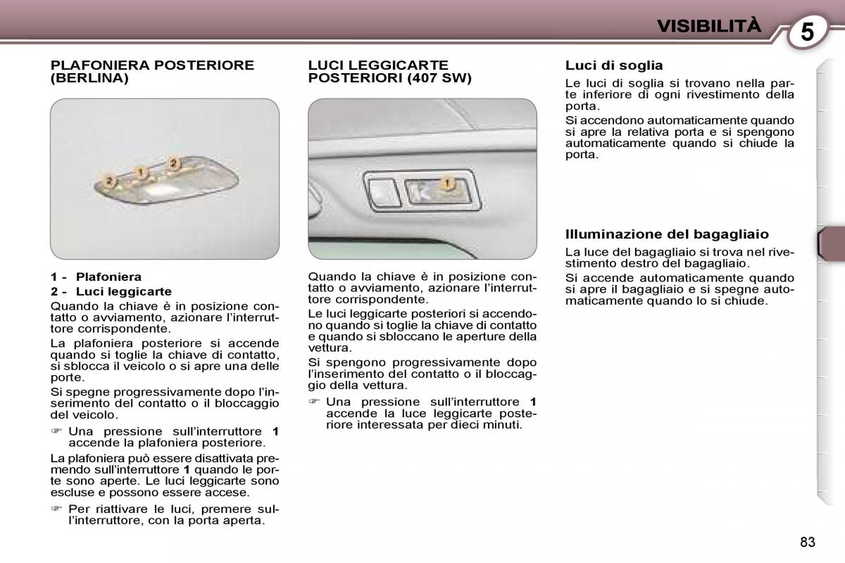 Peugeot 407 manuale del proprietario / page 91