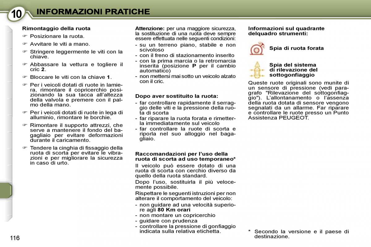 Peugeot 407 manuale del proprietario / page 126