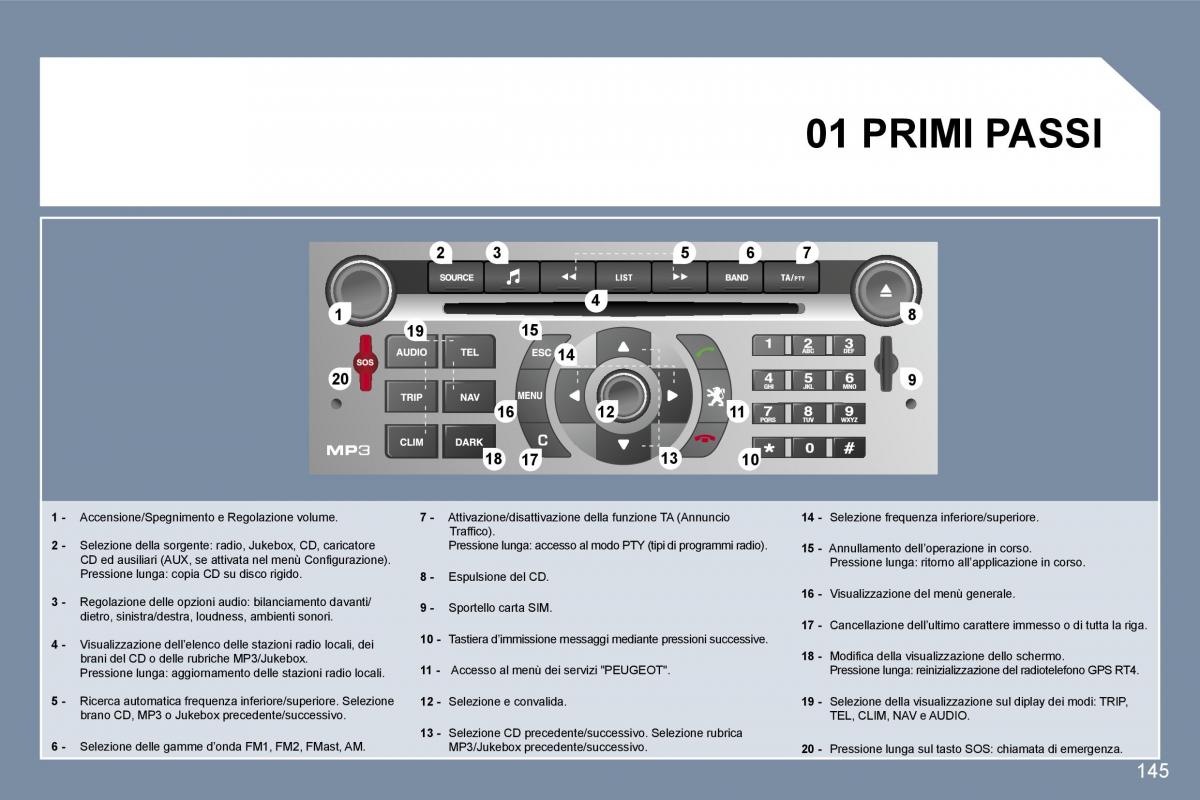 Peugeot 407 manuale del proprietario / page 160