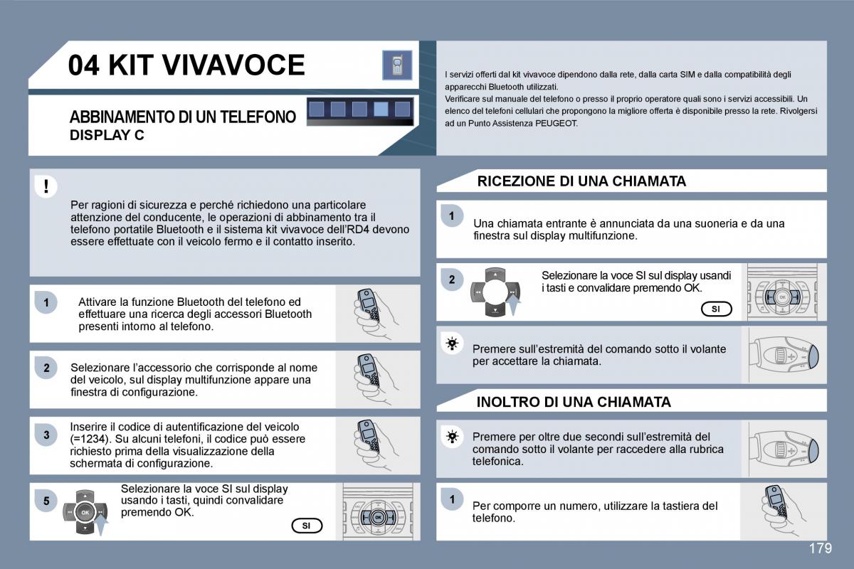 manual  Peugeot 407 manuale del proprietario / page 196