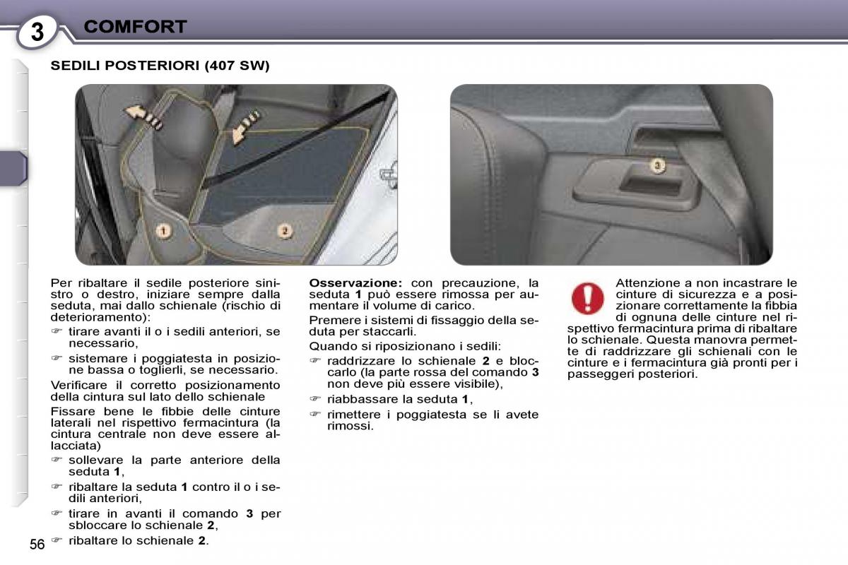 Peugeot 407 manuale del proprietario / page 54