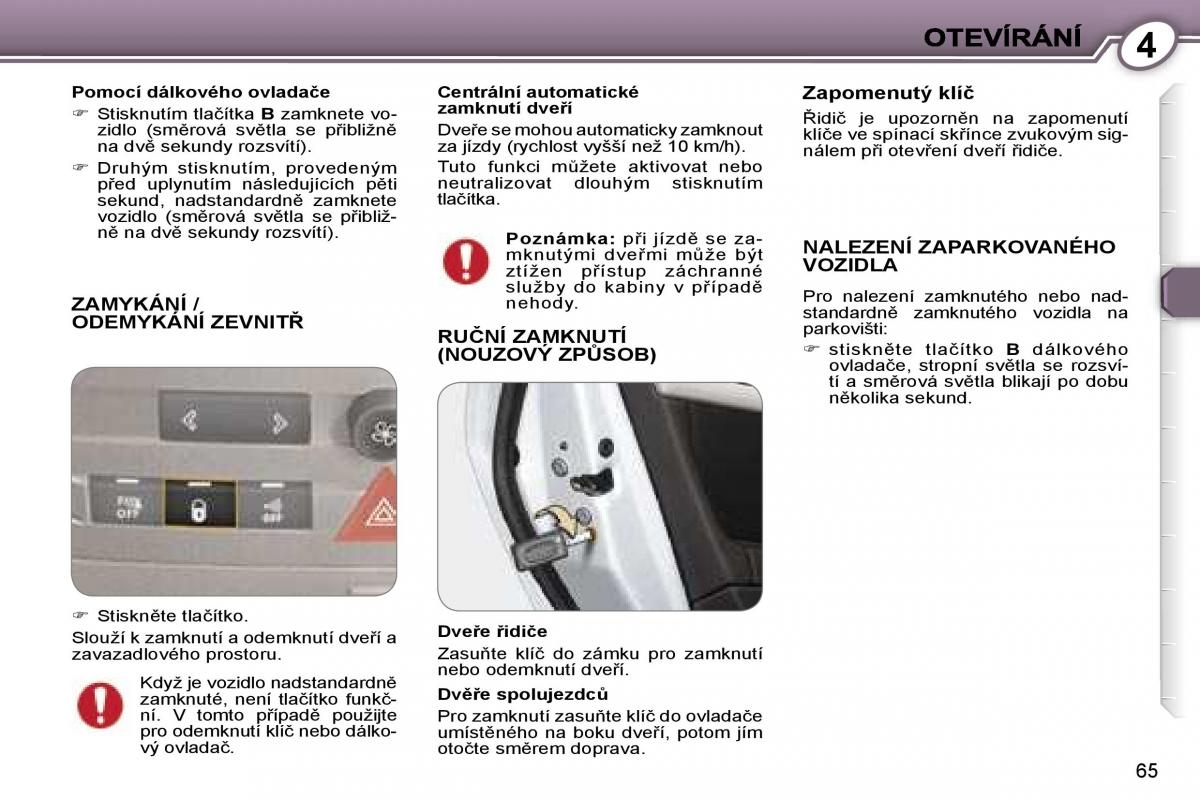 Peugeot 407 navod k obsludze / page 64