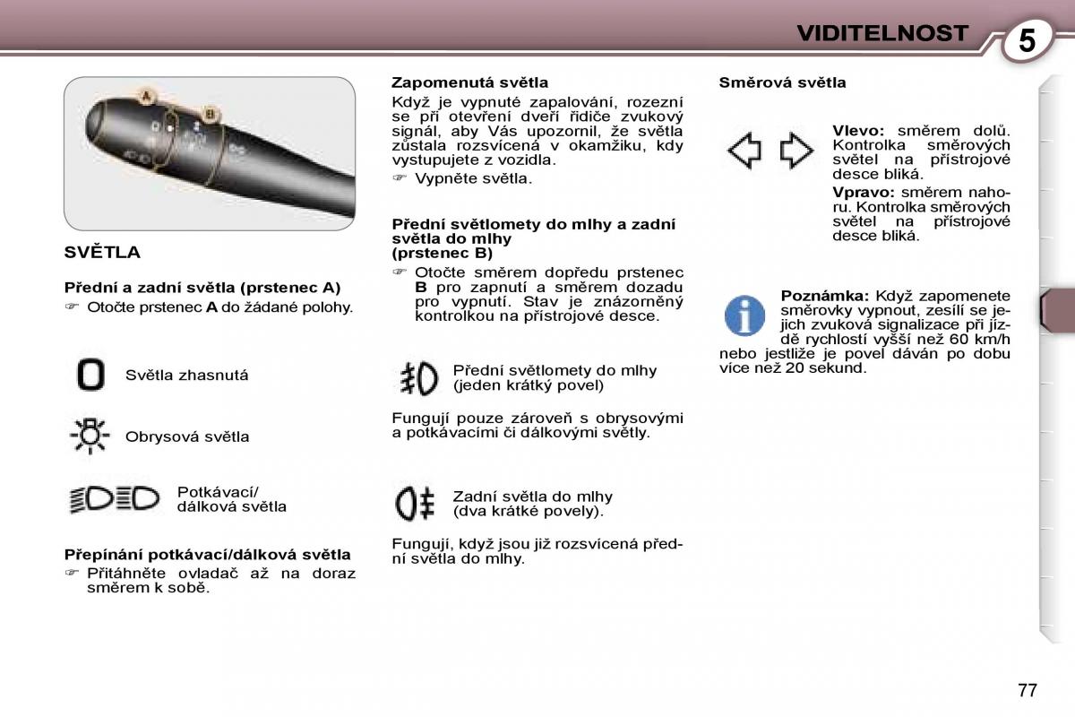 Peugeot 407 navod k obsludze / page 81