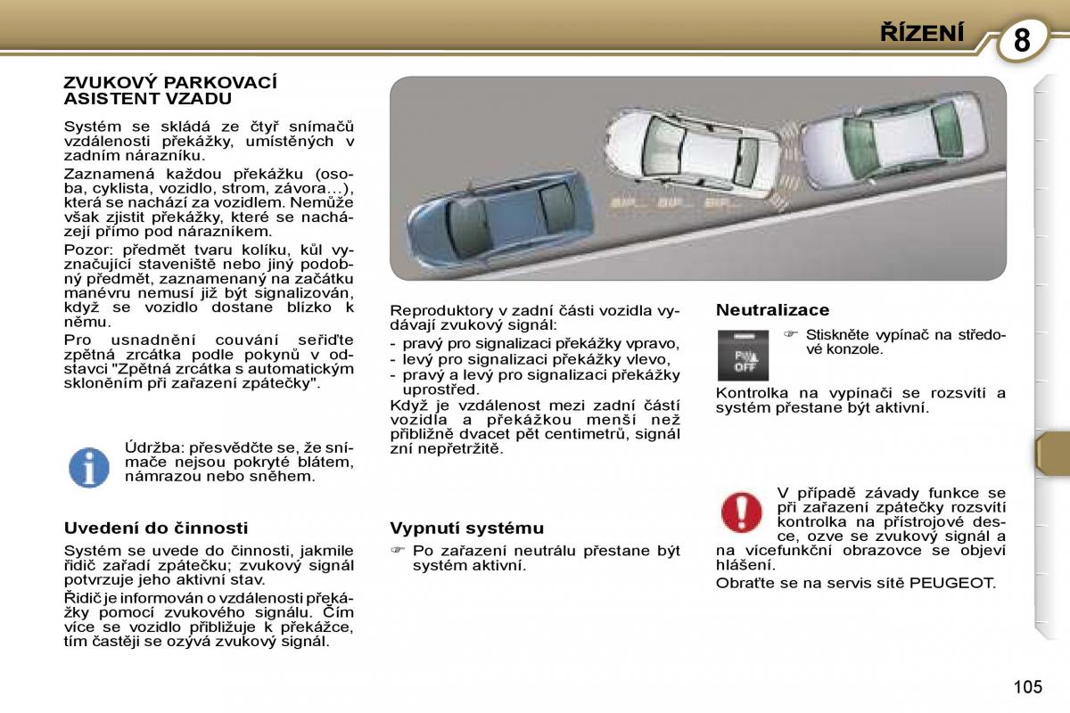 Peugeot 407 navod k obsludze / page 118