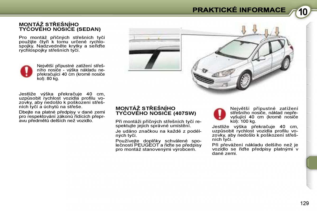 Peugeot 407 navod k obsludze / page 146