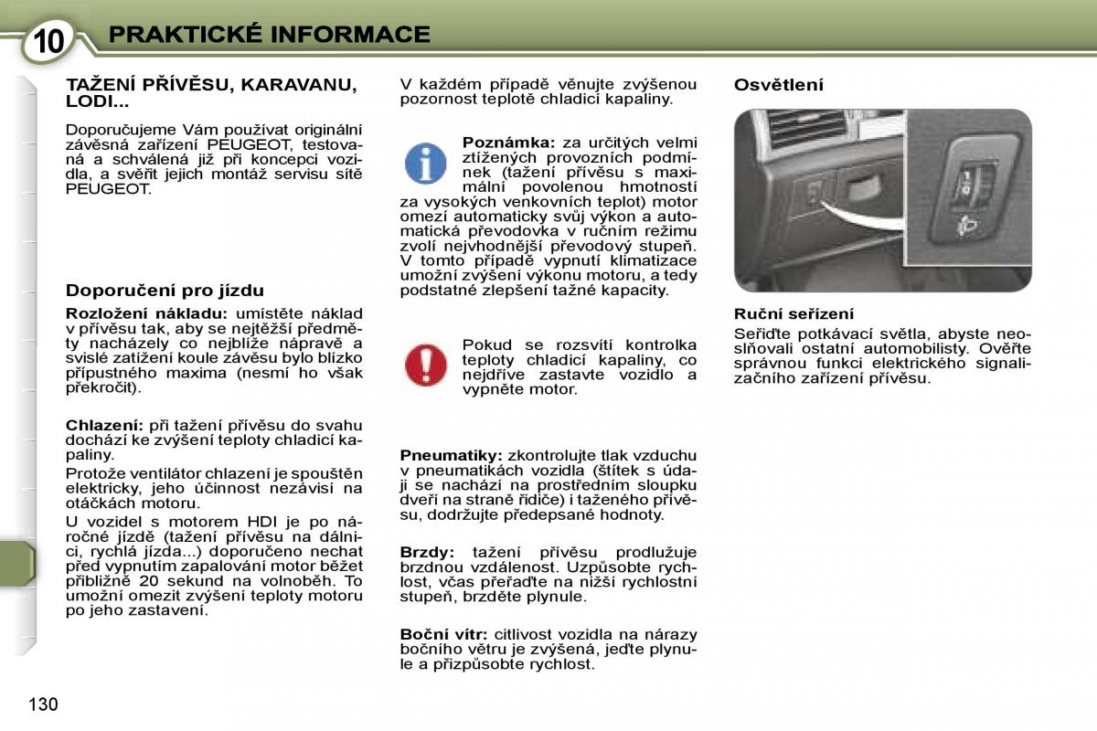 Peugeot 407 navod k obsludze / page 147