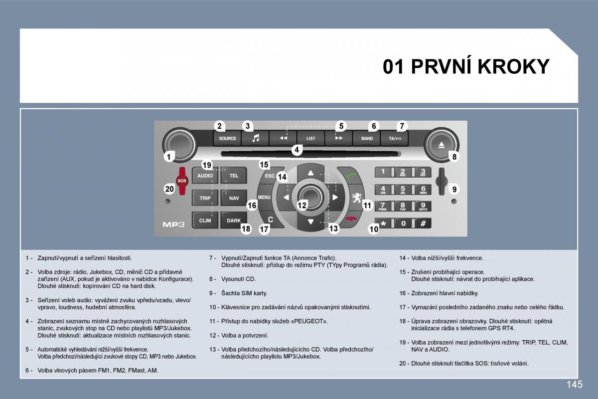 Peugeot 407 navod k obsludze / page 162