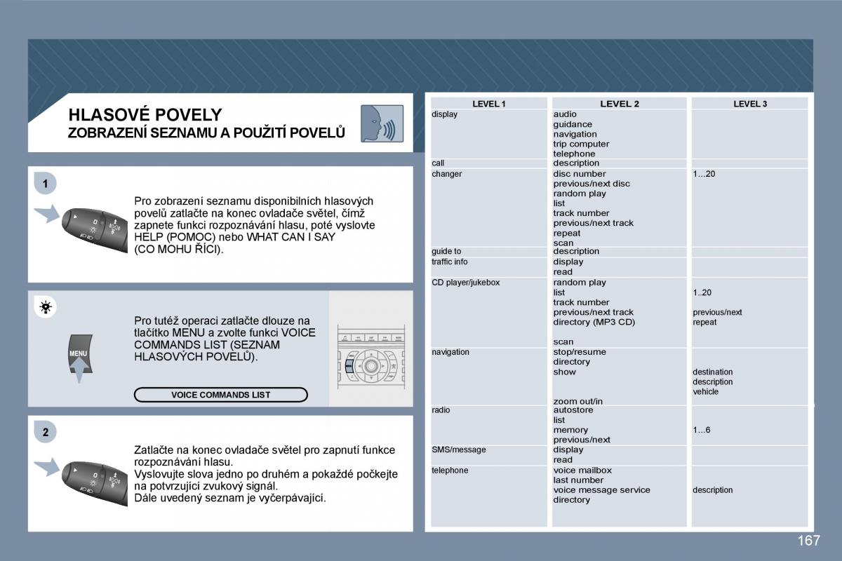 manual  Peugeot 407 navod k obsludze / page 184