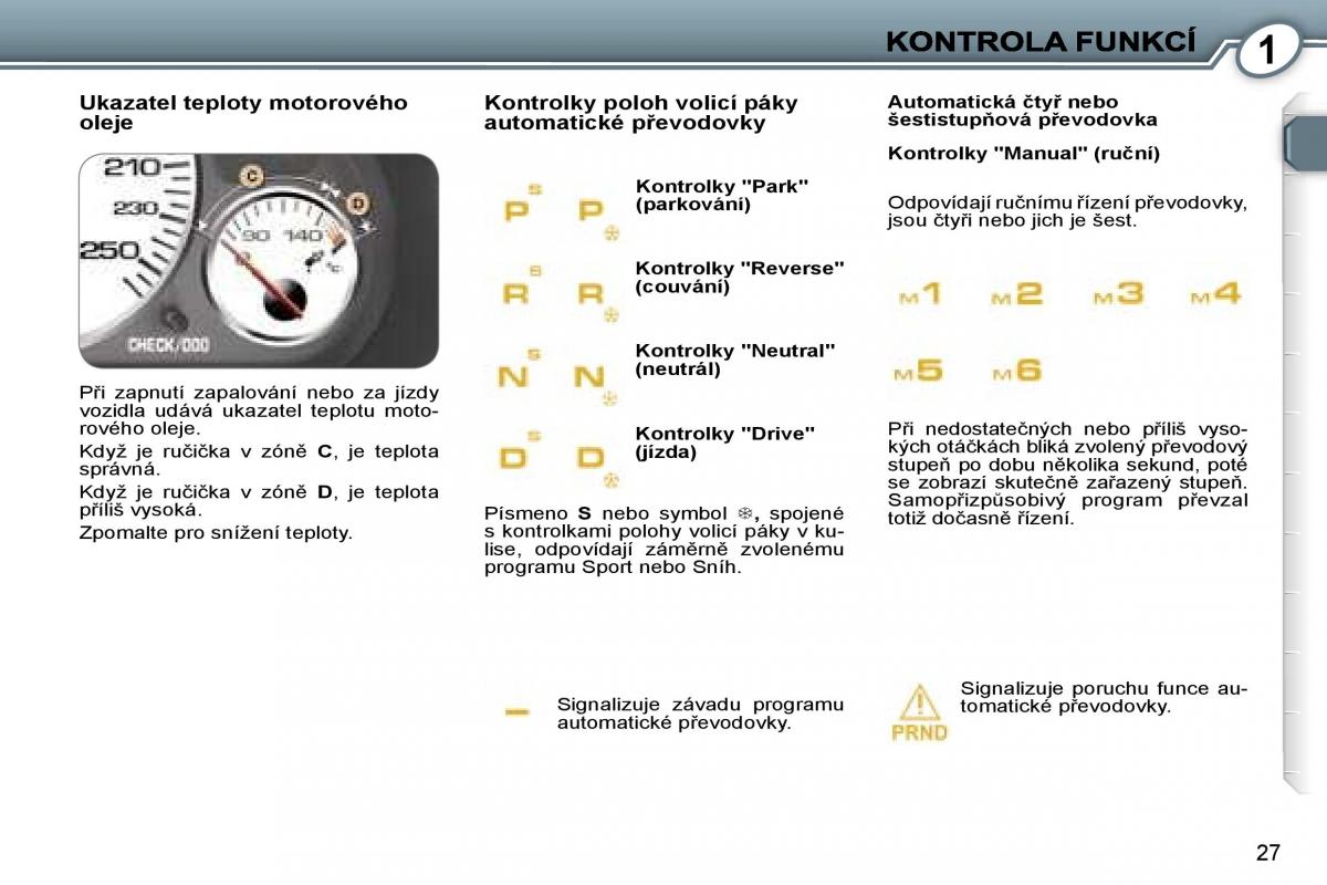 Peugeot 407 navod k obsludze / page 25