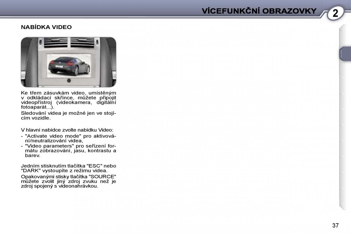 Peugeot 407 navod k obsludze / page 36