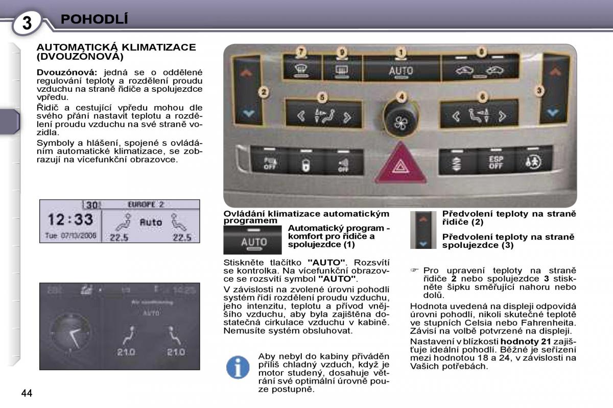 Peugeot 407 navod k obsludze / page 43