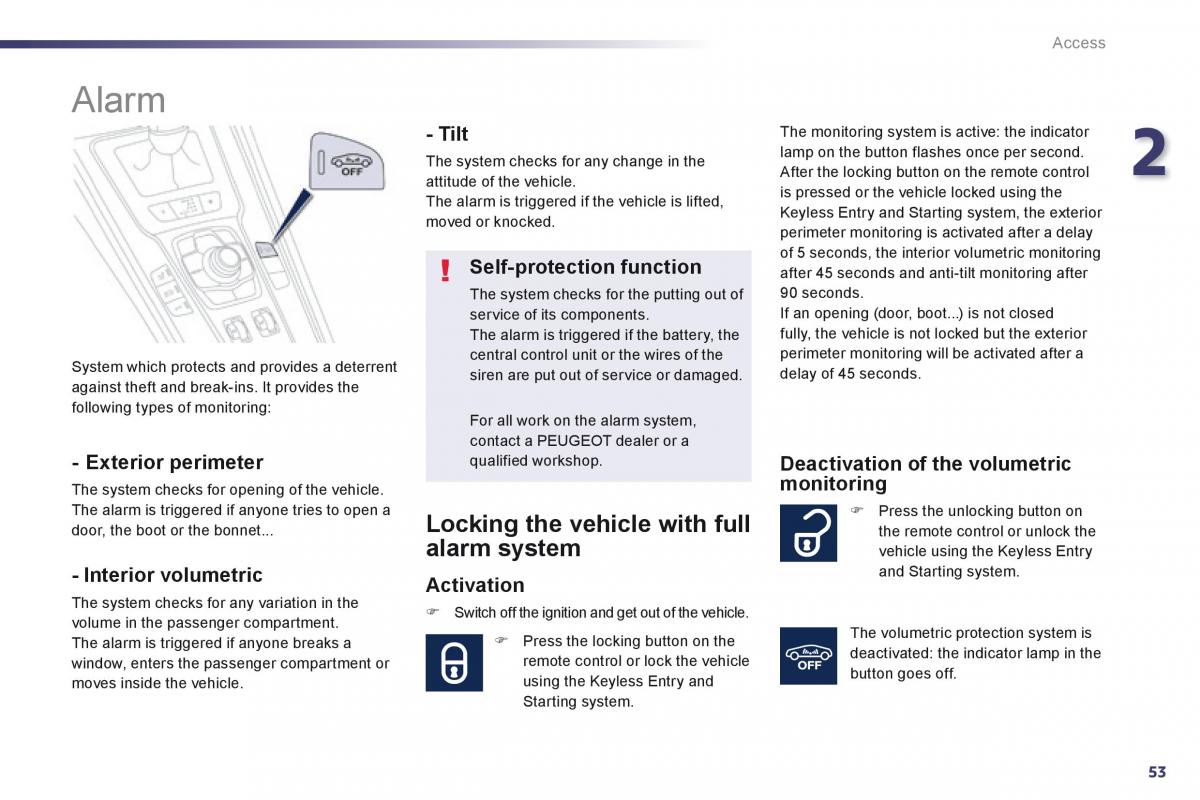 Peugeot 508 owners manual / page 55