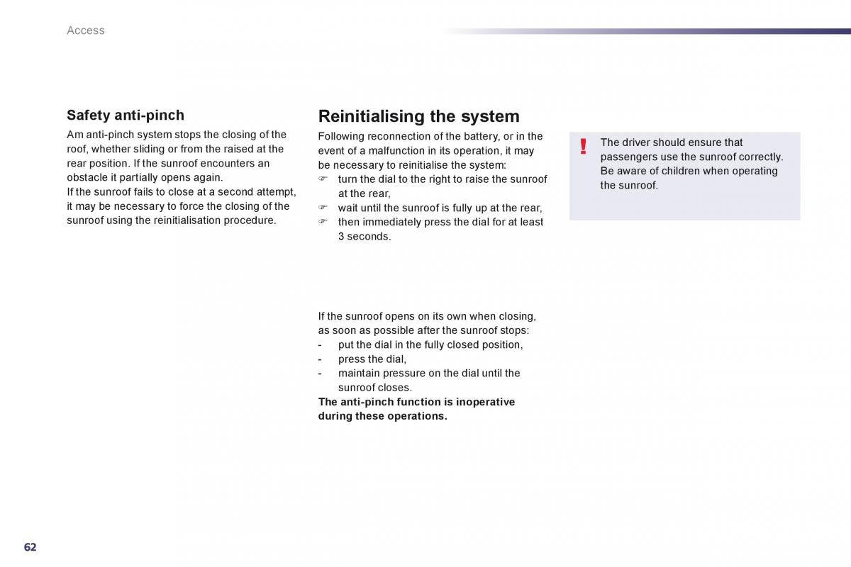 Peugeot 508 owners manual / page 64