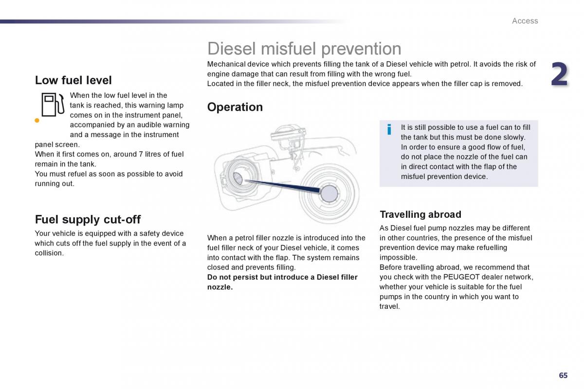 Peugeot 508 owners manual / page 67