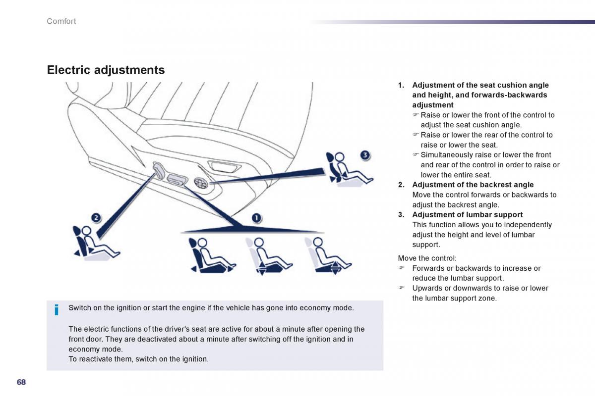 Peugeot 508 owners manual / page 70