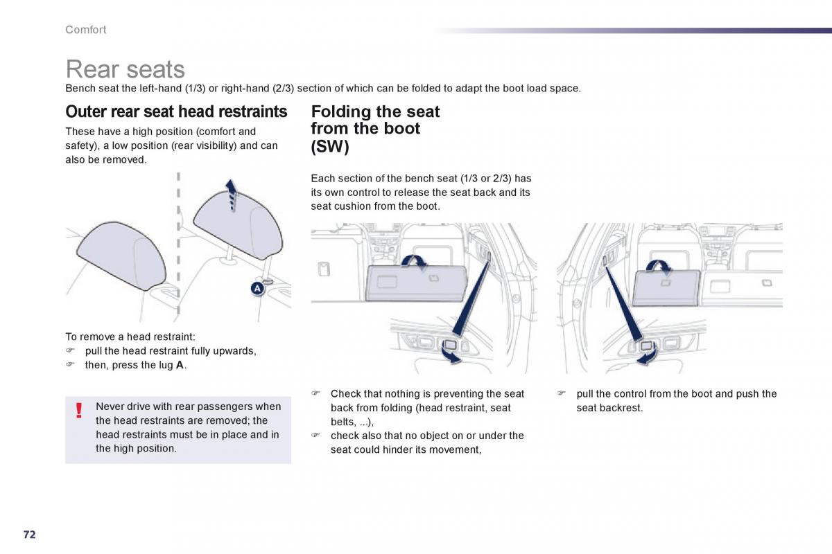 Peugeot 508 owners manual / page 74