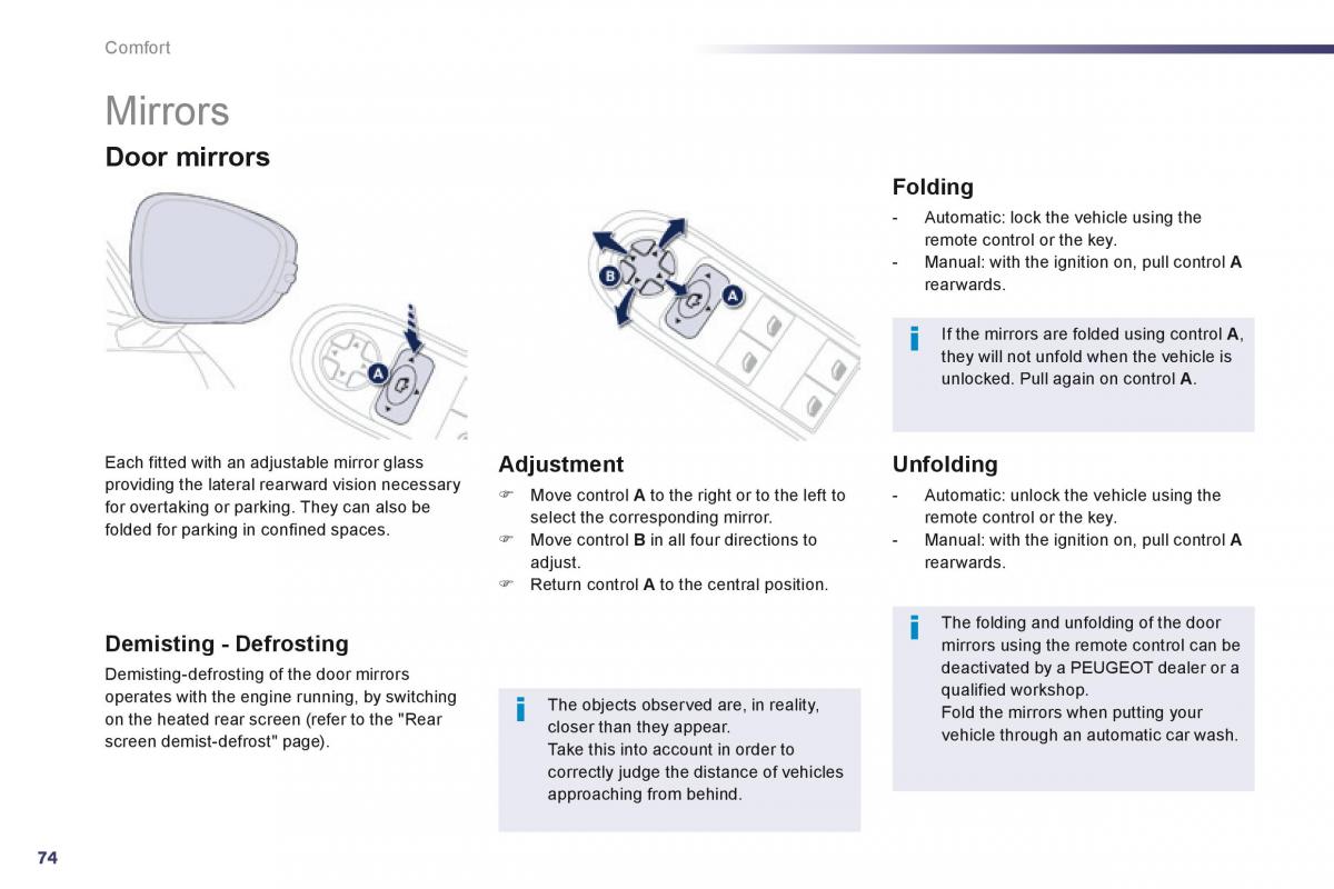 Peugeot 508 owners manual / page 76