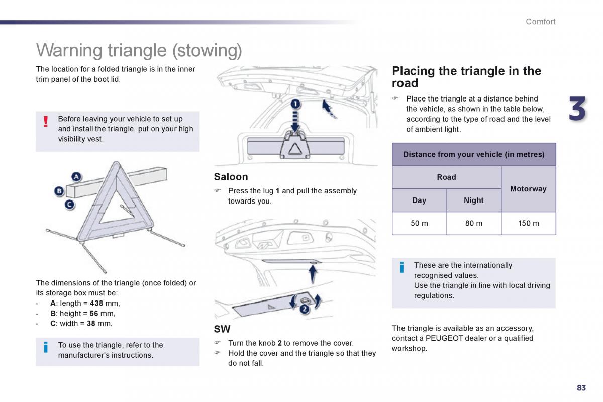 Peugeot 508 owners manual / page 85