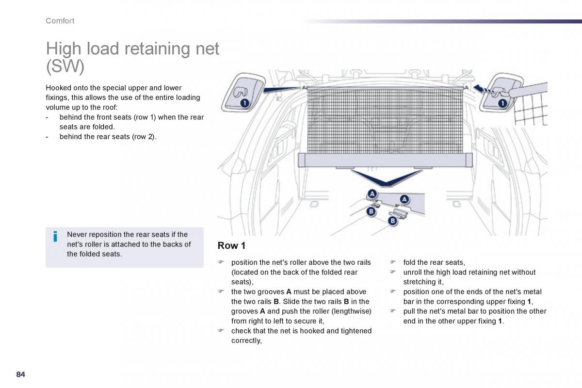 Peugeot 508 owners manual / page 86