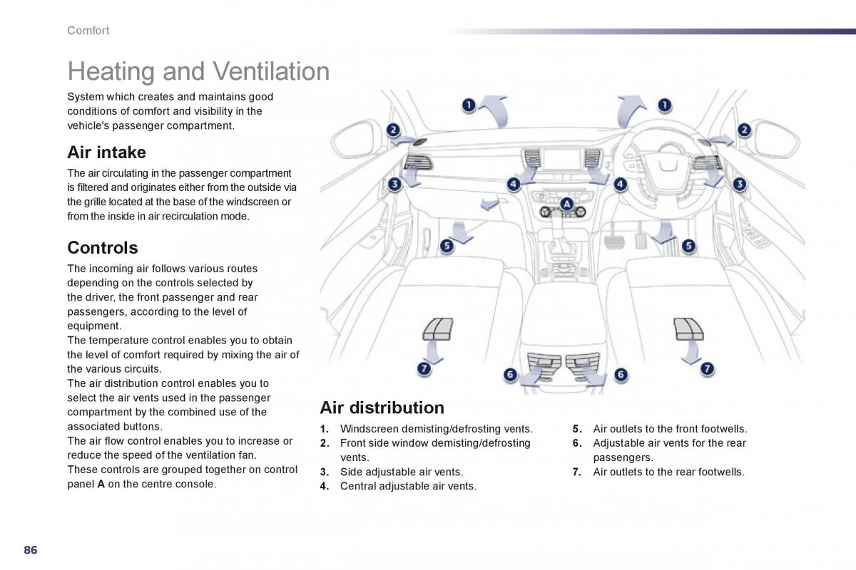 Peugeot 508 owners manual / page 88