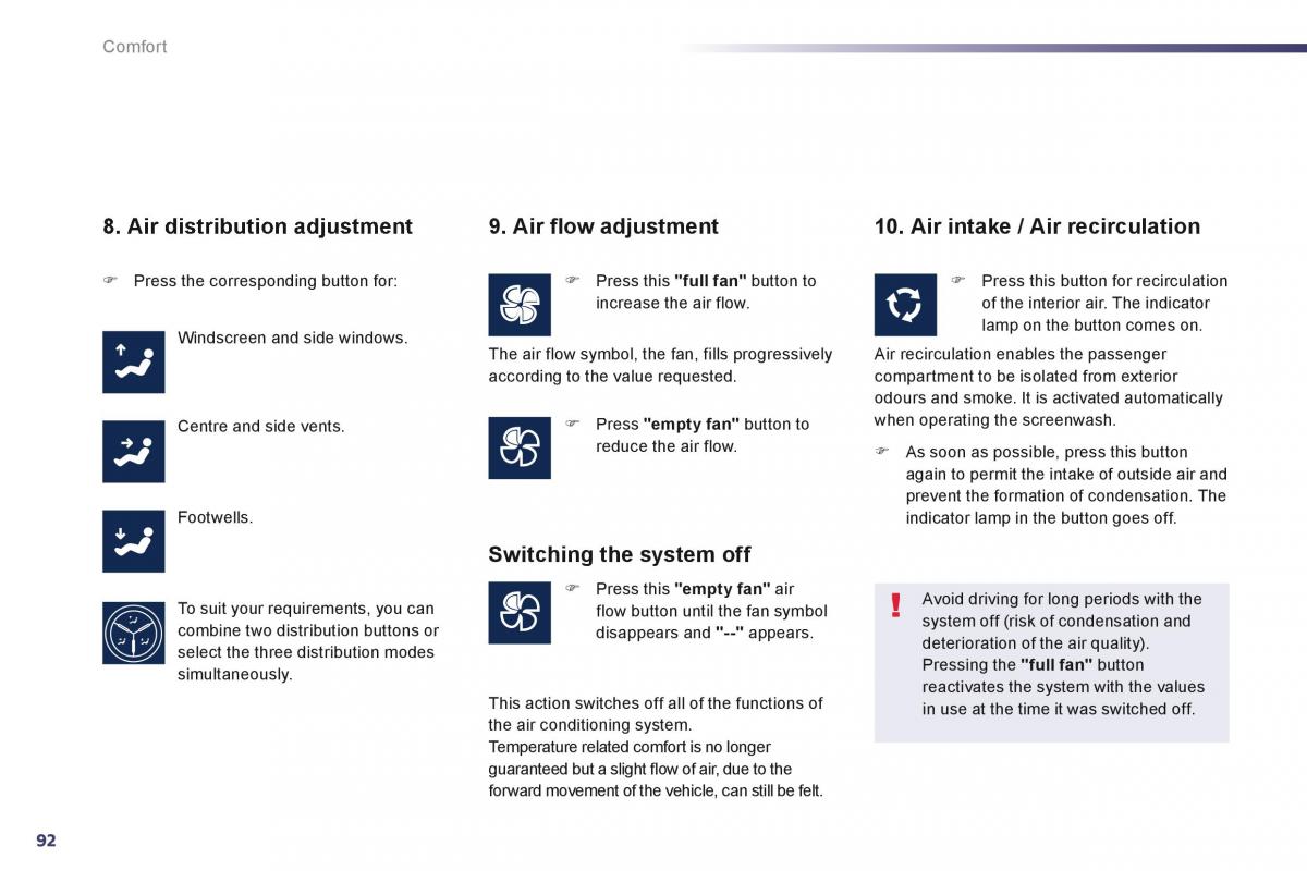 Peugeot 508 owners manual / page 94