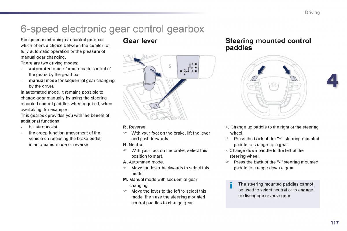 Peugeot 508 owners manual / page 119