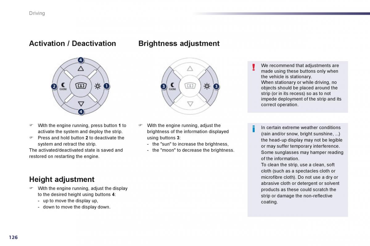 Peugeot 508 owners manual / page 128