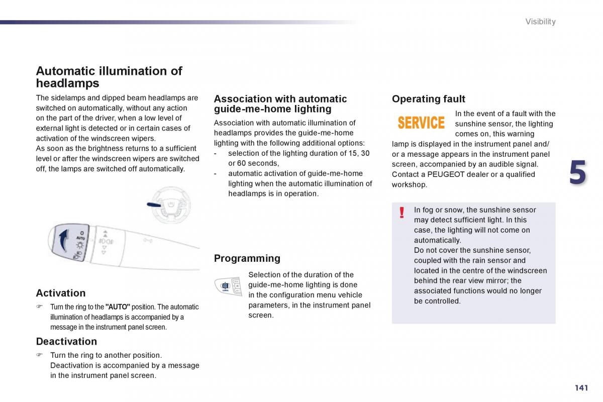 Peugeot 508 owners manual / page 143